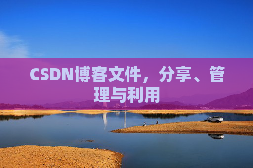 CSDN博客文件，分享、管理与利用